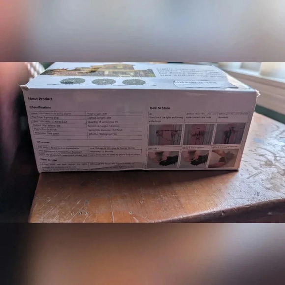 Christmas Multi Color String Lights , Super Bright 125Ft(straight) (NWT) - Picture 4 of 10